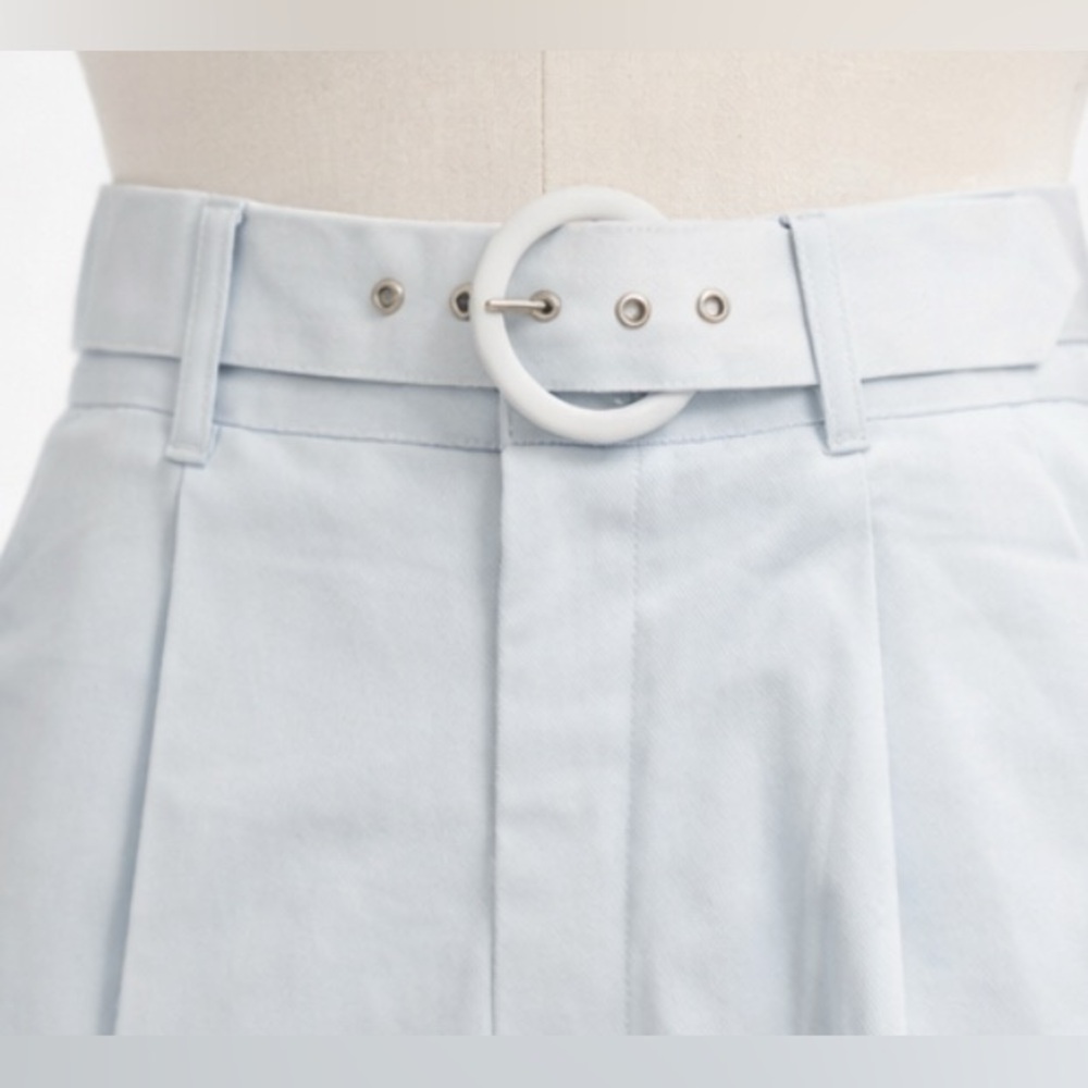 House of Harlow 1960 Baby Blue Belted Wide Leg Trouser Pants Size 4 NEW - Picture 7 of 8